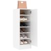 Mueble Zapatero De Aglomerado Blanco 32x35x92 Cm