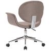 Silla De Oficina Giratoria De Tela Gris Taupe