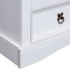 Mueble Para Tv Corona Range De Pino Mexicano Blanco 91x43x56 Cm