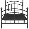 Estructura De Cama De Metal Negro 100x200 Cm