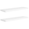 Estantes Flotantes Pared 2 Uds Mdf Blanco 90x23,5x3,8 Cm