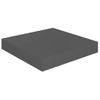 Estante Flotante De Pared 4 Uds Mdf Gris Brillo 23x23,5x3,8 Cm