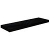 Estante Flotante De Pared 2 Uds Mdf Negro Brillo 80x23,5x3,8 Cm