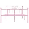 Estructura De Cama De Metal Rosa 120x200 Cm