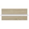 Estantes De Pared 4 Uds Blanco Y Roble Sonoma 40x11,5x18 Cm