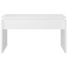 Mesa De Centro Madera Contrachapada Blanco 68x50x38 Cm