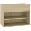 Banco Zapatero Madera Contrachapada Roble Sonoma 60x30x45 Cm Marrón