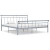 Estructura De Cama De Metal Gris 180x200 Cm