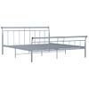 Estructura De Cama De Metal Gris 180x200 Cm