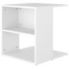 Mesa Auxiliar De Madera Contrachapada Blanco 45x45x48 Cm