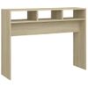 Mesa Consola Madera Contrachapada Roble Sonoma 105x30x80 Cm Marrón