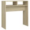 Mesa Consola Madera Contrachapada Roble Sonoma 78x30x80 Cm Marrón