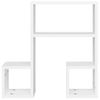 Estantes De Pared 2 Uds Madera Contrachapada Blanco 50x15x50 Cm