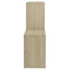 Estante De Pared Madera Contrachapada Roble Sonoma 100x18x53 Cm Marrón