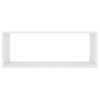 Estantes Cubo De Pared 6 Uds Contrachapada Blanco 60x15x23 Cm