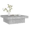 Mesa De Centro Madera Contrachapada Gris Hormigón 80x50x40 Cm