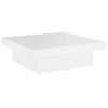 Mesa De Centro Madera Contrachapada Blanco 90x90x28 Cm