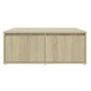 Mesa De Centro Madera Contrachapada Roble Sonoma 80x80x31 Cm Marrón