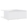 Mesa De Centro Madera Contrachapada Blanco 80x80x31 Cm