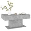 Mesa De Centro Madera Contrachapada Gris Hormigón 96x50x45 Cm