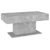 Mesa De Centro Madera Contrachapada Gris Hormigón 96x50x45 Cm