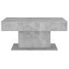 Mesa De Centro Madera Contrachapada Gris Hormigón 96x50x45 Cm