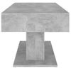 Mesa De Centro Madera Contrachapada Gris Hormigón 96x50x45 Cm