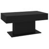 Mesa De Centro Madera Contrachapada Negro 96x50x45 Cm