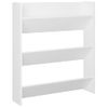 Zapatero De Pared Madera Contrachapada Blanco 80x18x90 Cm