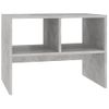 Mesa Auxiliar De Madera Contrachapada Gris Hormigón 60x40x45 Cm