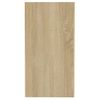 Mesa Auxiliar De Madera Contrachapada Roble Sonoma 50x26x50 Cm Marrón