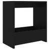 Mesa Auxiliar De Madera Contrachapada Negro 50x26x50 Cm