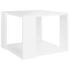 Mesa De Centro De Madera Contrachapada Blanco 40x40x30 Cm