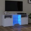 Mueble Para Tv Con Luces Led Blanco 120x30x50 Cm