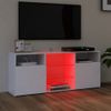 Mueble Para Tv Con Luces Led Blanco 120x30x50 Cm