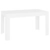 Mesa De Comedor De Madera Contrachapada Blanco 140x74,5x76 Cm