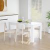 Mesa De Comedor De Madera Contrachapada Blanco 140x74,5x76 Cm