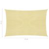 Toldo De Vela Rectangular Hdpe 2x4m Beige