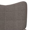 Sillón De Relax Con Reposapiés De Tela Gris Taupé Gris Topo