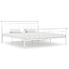 Estructura De Cama De Metal Blanco 200x200 Cm