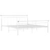 Estructura De Cama De Metal Blanco 200x200 Cm