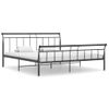 Estructura De Cama De Metal Negro 180x200 Cm