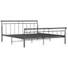 Estructura De Cama De Metal Negro 180x200 Cm