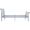 Estructura De Cama De Metal Gris 140x200 Cm