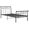 Estructura De Cama De Metal Negro 100x200 Cm