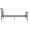 Estructura De Cama De Metal Negro 100x200 Cm