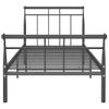 Estructura De Cama De Metal Negro 100x200 Cm