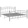 Estructura De Cama De Metal Gris 200x200 Cm