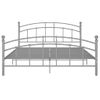 Estructura De Cama De Metal Gris 200x200 Cm