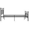 Estructura De Cama De Metal Negro 200x200 Cm